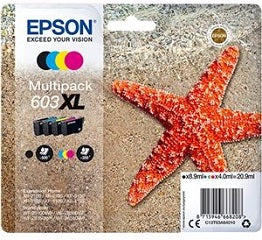 Tinta 603xl pack 4 cartuchos (negro, amarillo, cian y magenta)