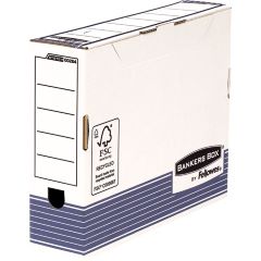 Archivador definitivo 80mm a4 de carton 327x265x85mm blanco azul