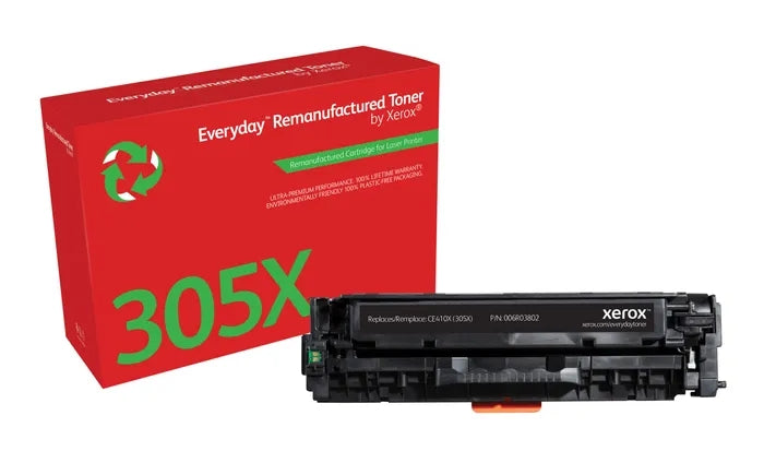 Xerox Everyday HP CE410X Black Remanufactured Toner Cartridge - Replaces 305X
