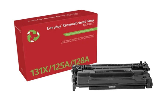 Xerox Everyday HP CB540A/CE320A/CF210X Black Remanufactured Toner Cartridge - Replaces 125A/128A/131X