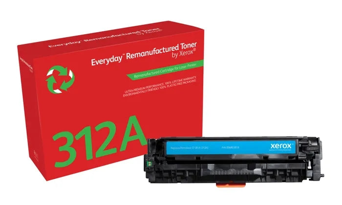 Xerox Everyday HP CF381A Cyan Remanufactured Toner Cartridge - Replaces 312A