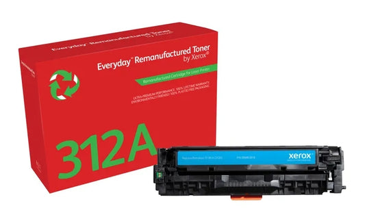 Xerox Everyday HP CF381A Cyan Remanufactured Toner Cartridge - Replaces 312A