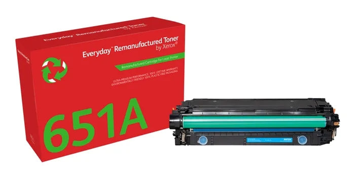 Xerox Everyday HP CE341A/CE741A/CE271A Cyan Remanufactured Toner Cartridge - Replaces 651A/307A/650A