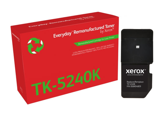 Xerox Everyday Kyocera TK5240 Black Remanufactured Toner Cartridge - Replaces 1T02R70NL0/TK5240K