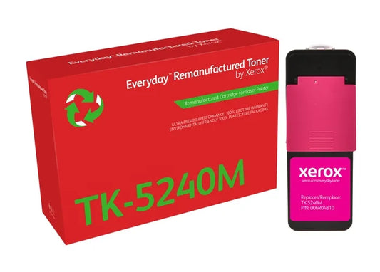 Xerox Everyday Kyocera TK5240 Magenta Remanufactured Toner Cartridge - Replaces 1T02R7BNL0/TK5240M