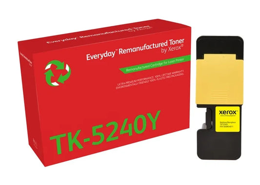 Xerox Everyday Kyocera TK5240 Yellow Remanufactured Toner Cartridge - Replaces 1T02R7ANL0/TK5240Y