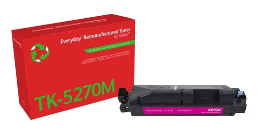 Xerox Everyday Kyocera TK5270 Magenta Remanufactured Toner Cartridge - Replaces 1T02TVBNL0/TK5270M
