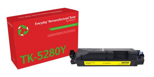 Xerox Everyday Kyocera TK5280 Yellow Remanufactured Toner Cartridge - Replaces 1T02TWANL0/TK5280Y