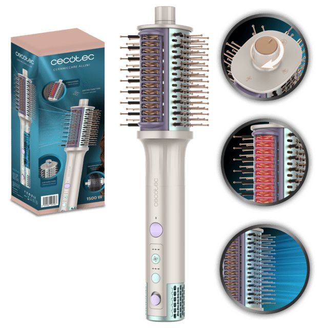 Cepillo de Aire CECOTEC CeramicCare 4en1 1500W (00728)