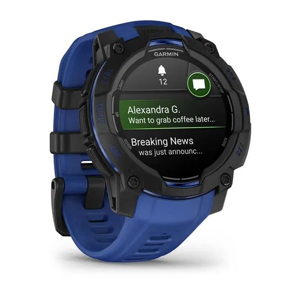 Smartwatch Garmin Instinct 3 Negro/Azul (010-02936-03)