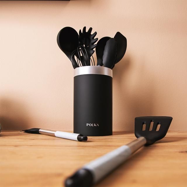 Set utensilios cocina CECOTEC 9unidades Negro (01185)