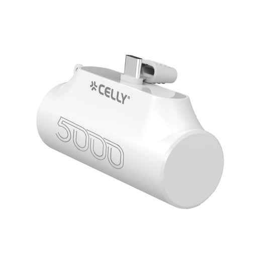PowerBank CELLY 5000mAh USB-C Blanco (PBC5000WH)