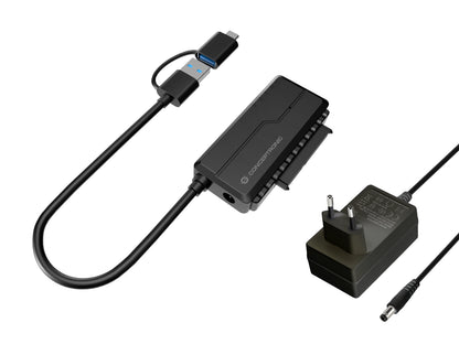 Adaptador CONCEPTRONIC USB-A/M a SATA/H Negro (ABBY21B)