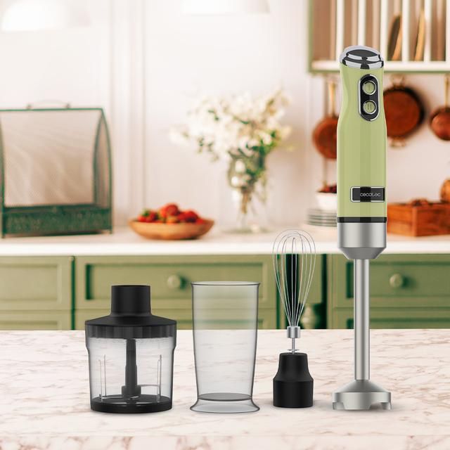 Batidora CECOTEC Power RetroGreen 1200MAX Cream (03946)
