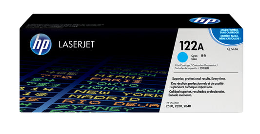 Toner HP LaserJet 122A Cian 4000 páginas (Q3961A)