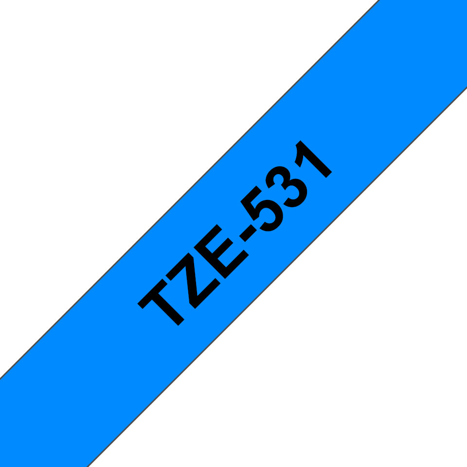 Labeling Tape BROTHER Black on Blue (TZe-531)