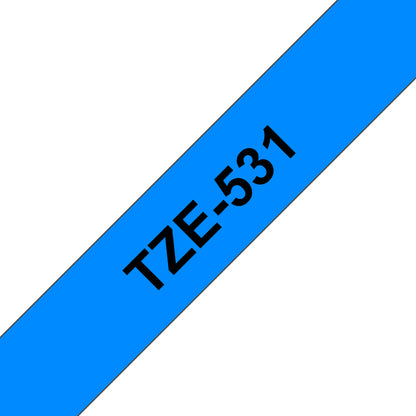 Labeling Tape BROTHER Black on Blue (TZe-531)