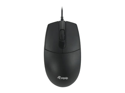EQUIP Silent USB-A 1200dpi Black Mouse (EQ245117)