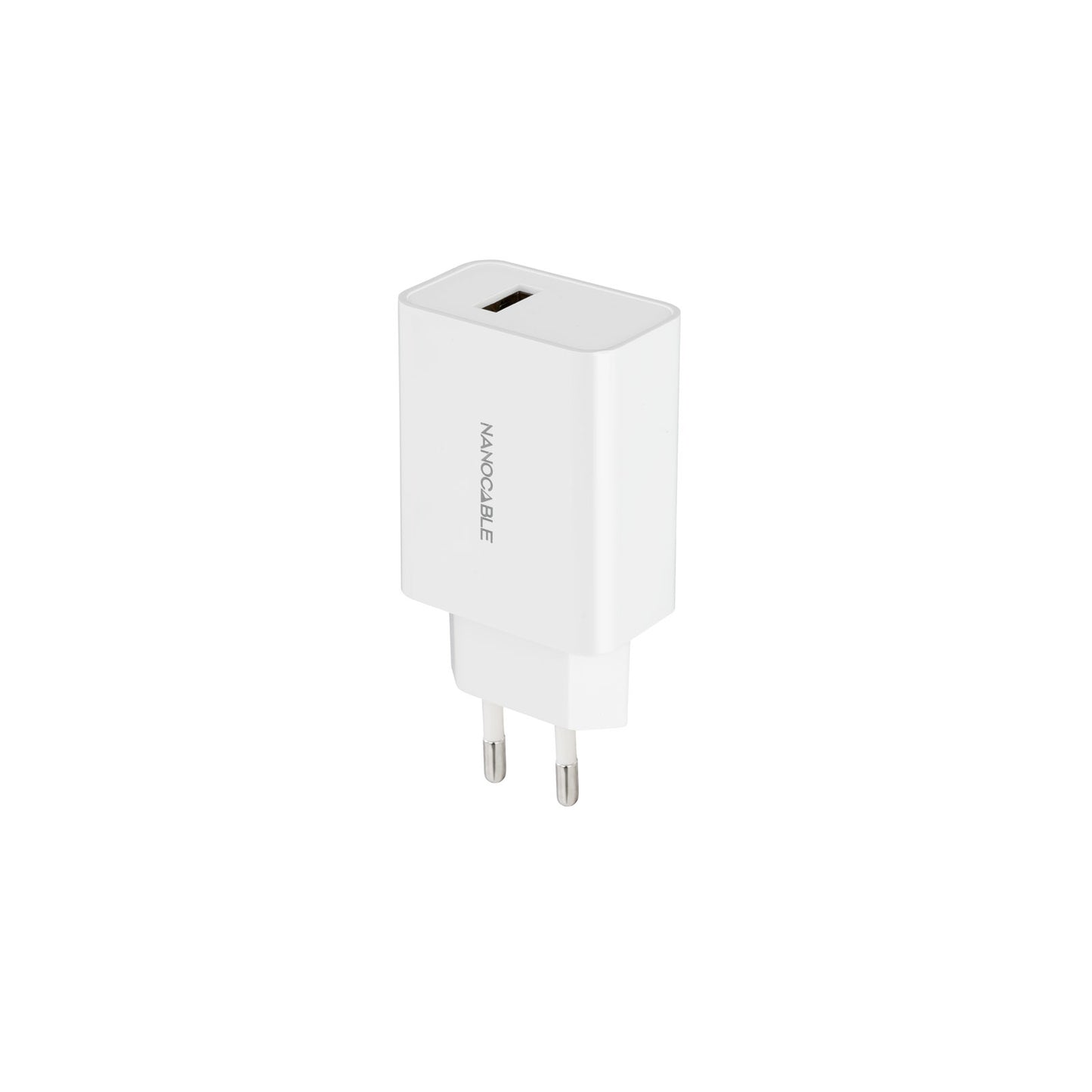 Cargador Pared Nanocable 10W 1USB-A Blanco (10.10.2003)