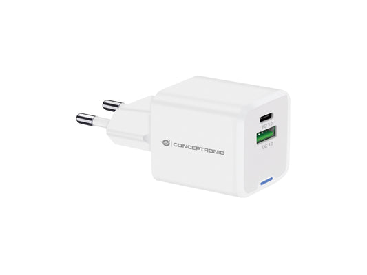 CONCEPTRONIC USB-A/C GaN 20W Wall Charger (ALTHEA15W)