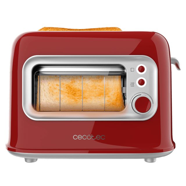Tostador Vertical CECOTEC RetroVision Rojo (08043)