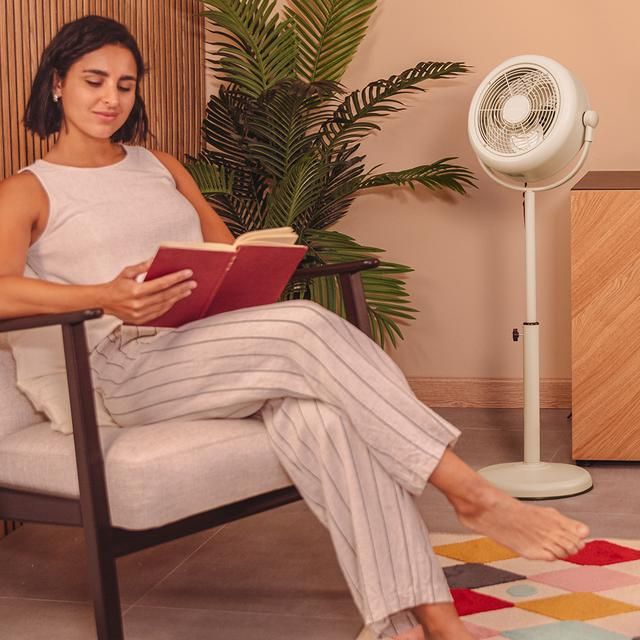 Ventilador Pie CECOTEC 250 ClassicStyle Beige (08205)