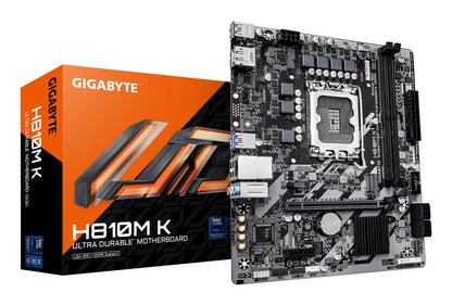 GIGABYTE H810M K: (LGA1851) 2DDR5 HDMI DP RJ45 mATX