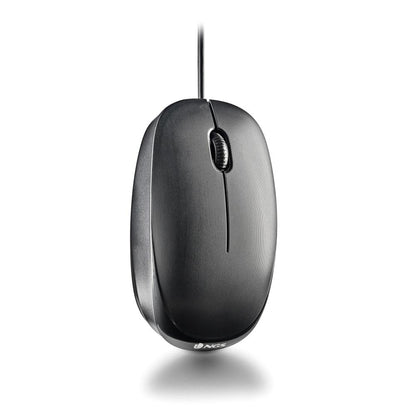 Ratón NGS Óptico USB-C 1000dpi Negro (FLAME-C)
