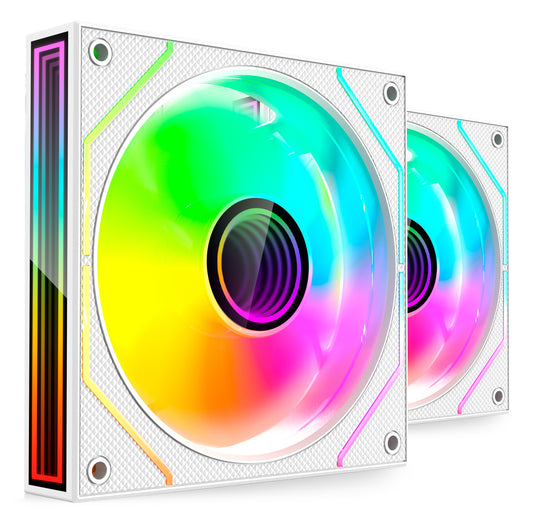 Ventilador Mars Gaming ARGB Kit 2 Blanco (MF3DPROX2W)