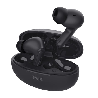 Auriculares Trust Yavi TWS Intraurales BT Negro (25296)