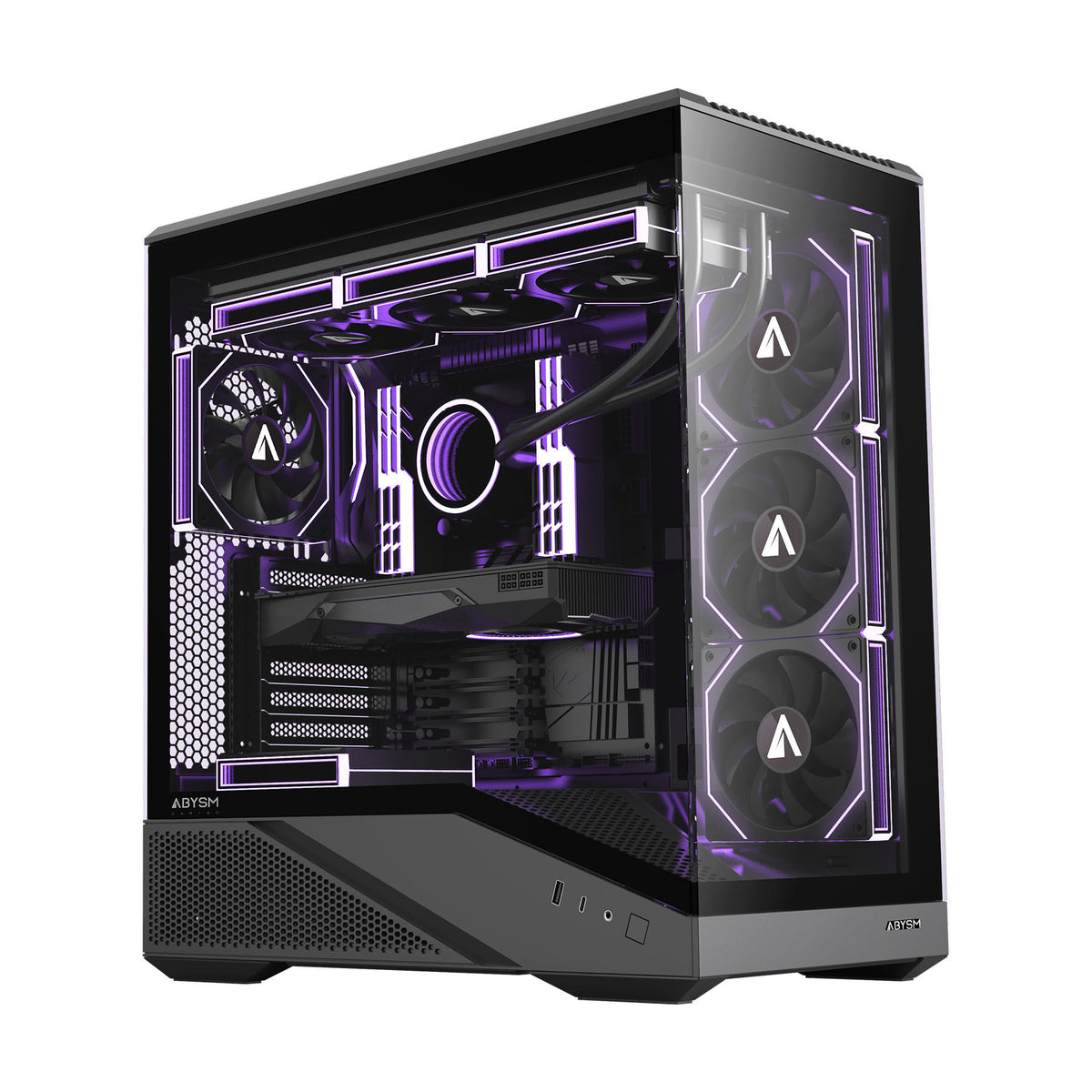 Caja Abysm Arian Frame A400 ARGB ATX Negra (AB123533)