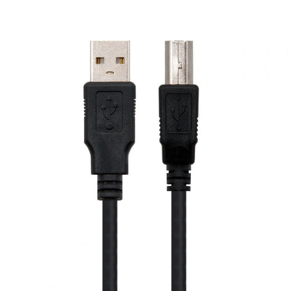Nanocable USB-A/M a USB-B/M 1m Negro (10.01.0102-BK)