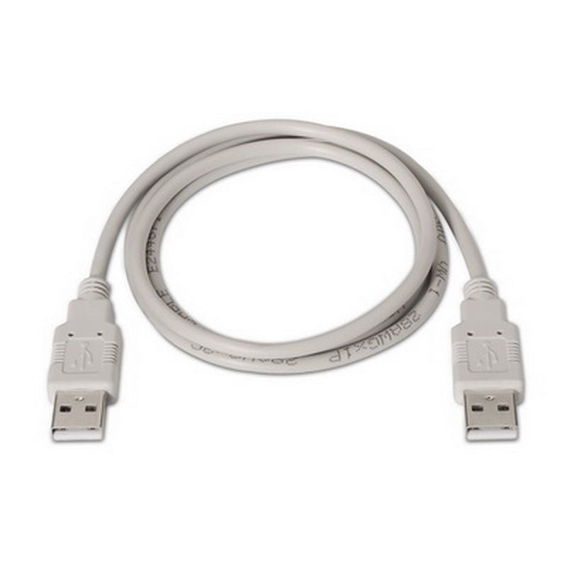 Nanocable USB-A/M a USB-A/M 1m Beige (10.01.0302)