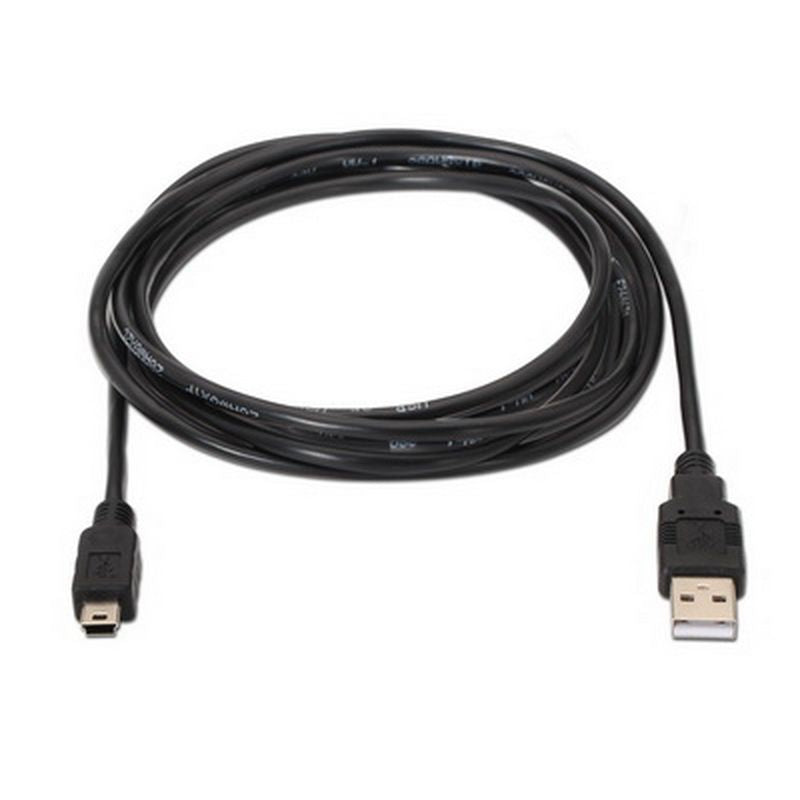 Nanocable USB-A/M a Mini USB/M 0.5m Negro (10.01.0400)