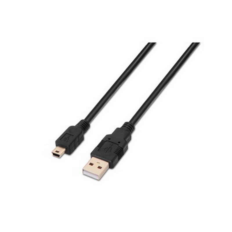 Nanocable USB-A/M a Mini USB/M 0.5m Negro (10.01.0400)