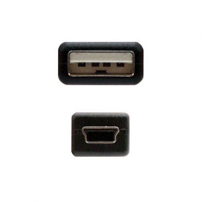 Nanocable USB-A/M a Mini USB-M 4.5m Negro (10.01.0405)