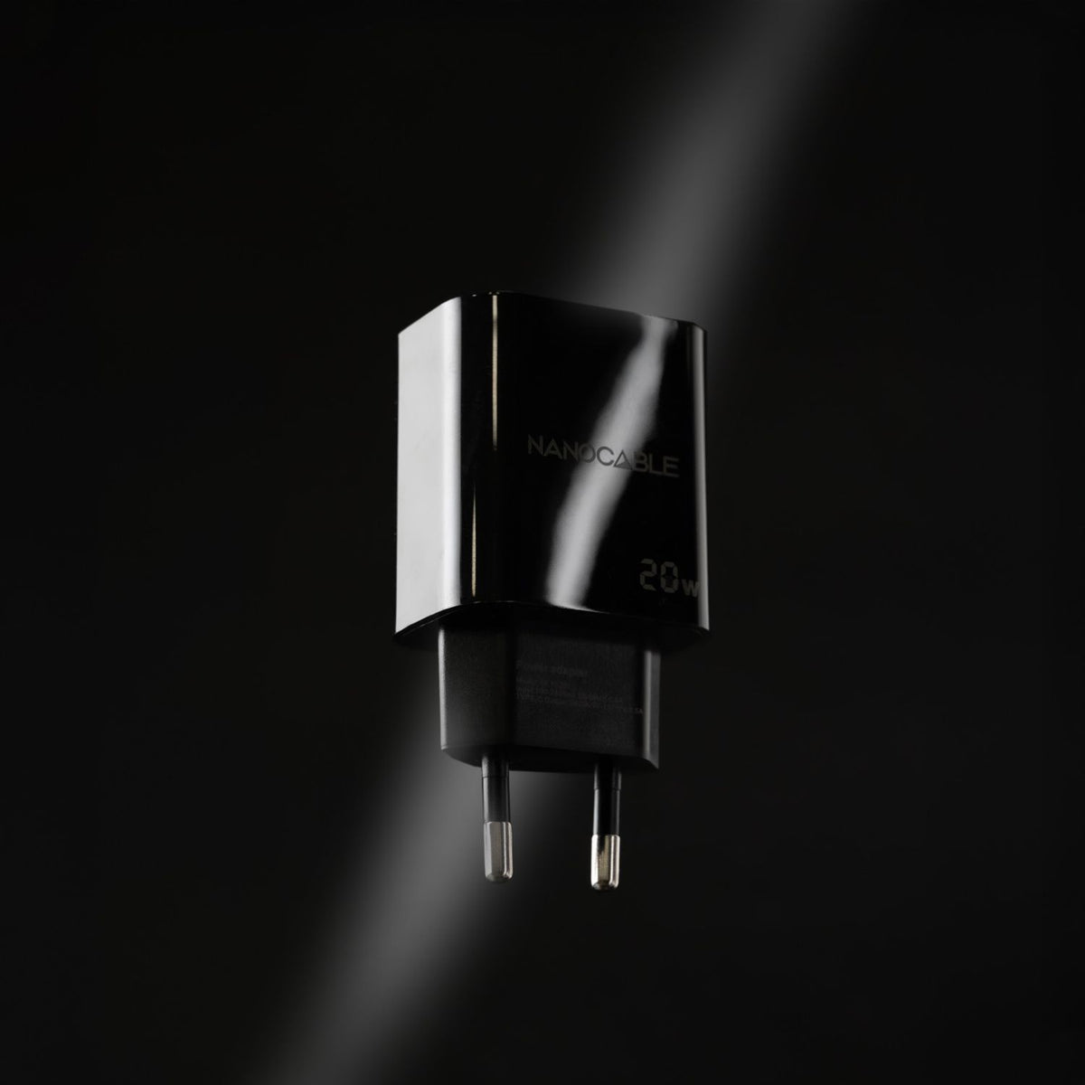 Cargador Pared Nanocable 1xUSB-C 20W Negro (10.10.2006)