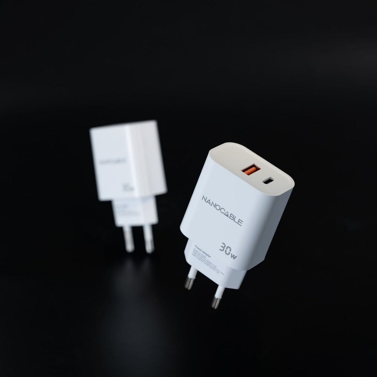 Cargador Pared Nanocable USB-A/C 30W Blanco(10.10.2011)