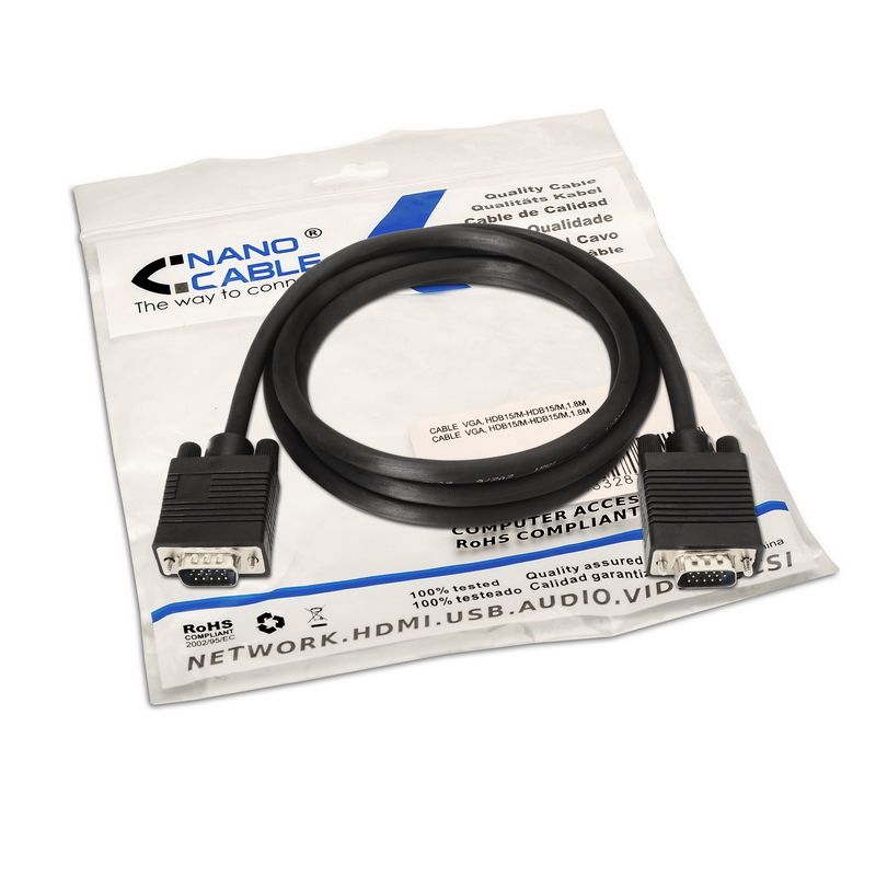 Nanocable VGA/M a VGA/M 5m Negro (10.15.1305)