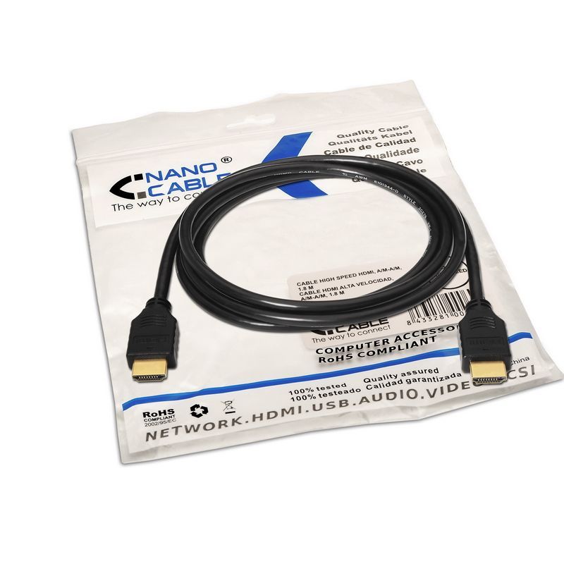 Nanocable HDMI A/M a HDMI A/M 20m Negro (10.15.1820)