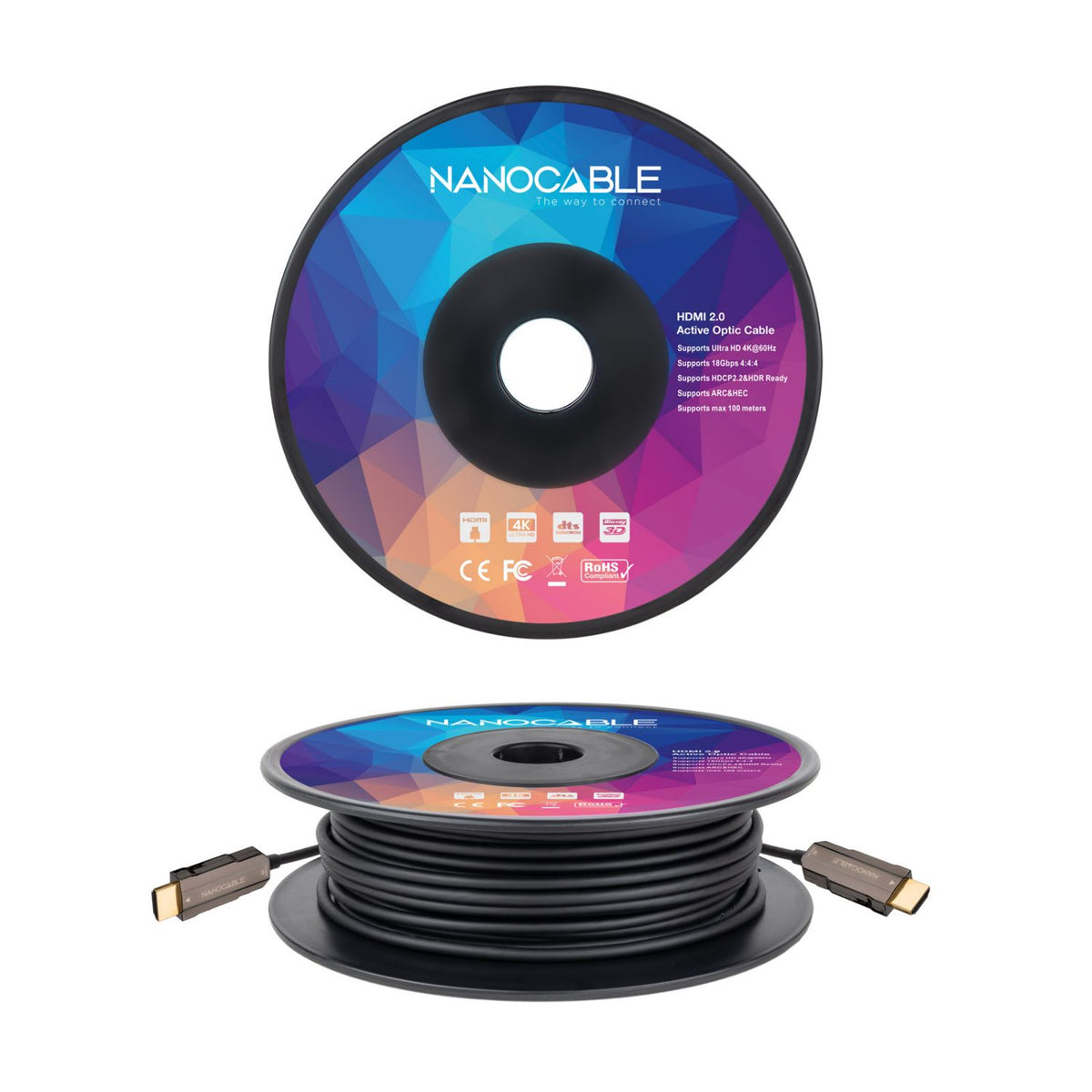 Nanocable HDMI A/M a HDMI A/M 30m Negro (10.15.2030)