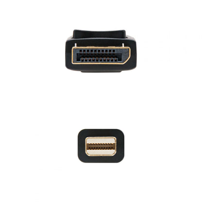 Nanocable MiniDP/M a DP/M 2m Negro (10.15.2402)