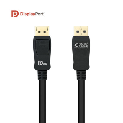 Nanocable DP/M a DP/M 1m Negro (10.15.2501)