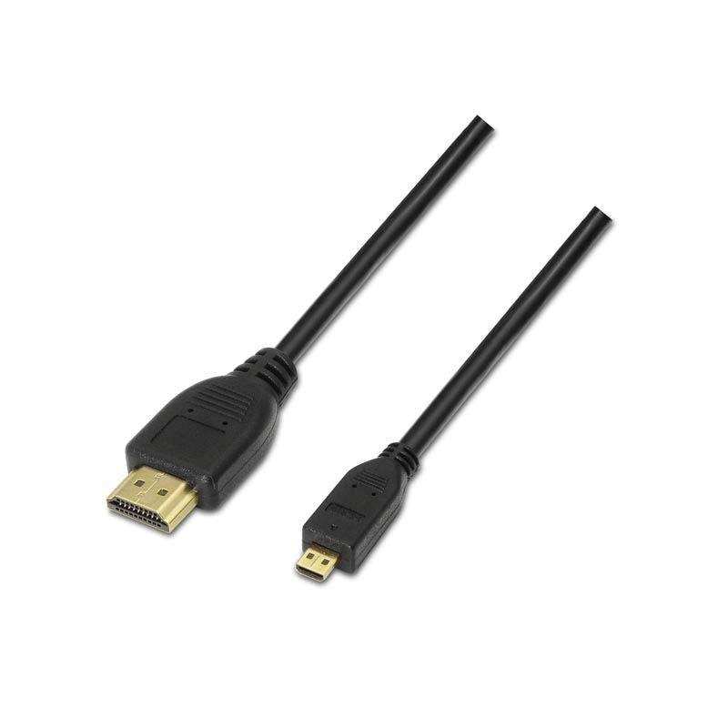 Nanocable HDMI A/M a HDMI D/M 0.8m Negro (10.15.3501)