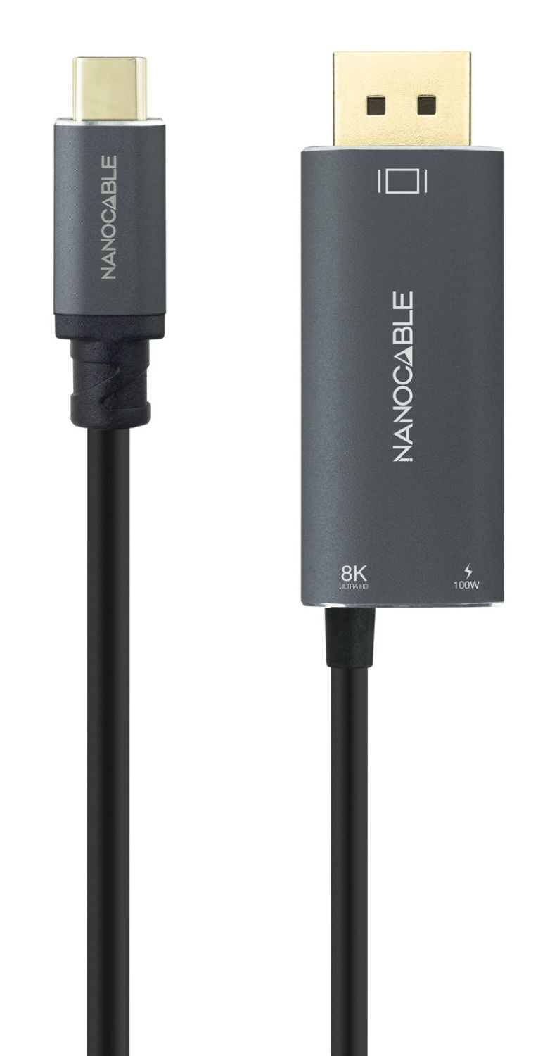 Conversor Nanocable USB-C/M a DP/M+USB-C/H (10.15.5012)