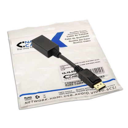 CABLE CONVERSOR NANOCABLE DISPLAYPORT A HDMI DP/M-HDMI/H 15CM (10.16.0502)