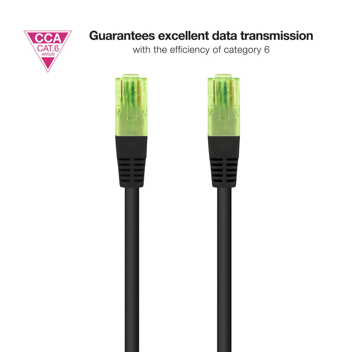 Nanocable RJ45 Cat.6 UTP 25m Negro (10.20.1425-BK)