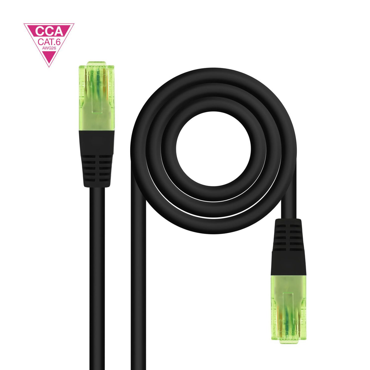 Nanocable RJ45 Cat.6 UTP 30m Negro (10.20.1430-BK)