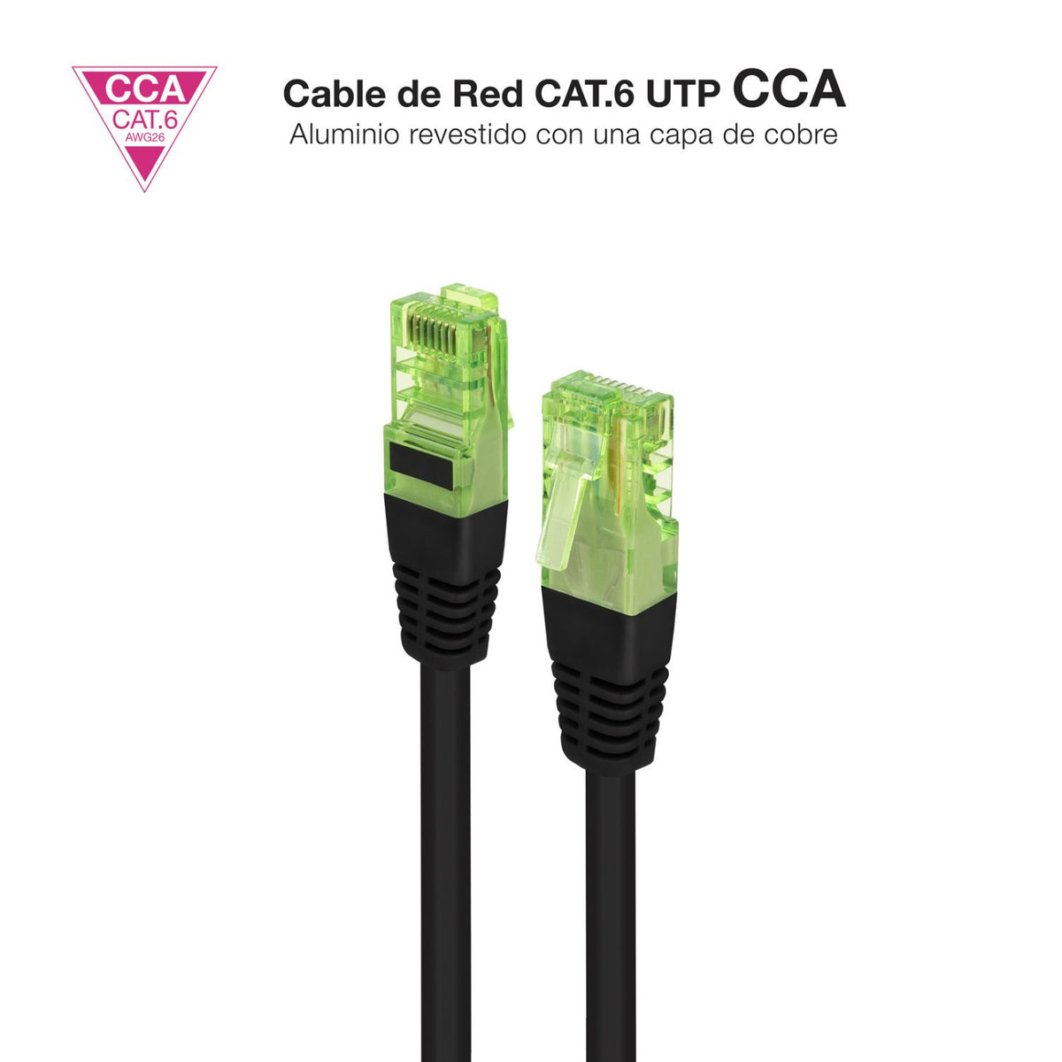 Nanocable RJ45 Cat.6 UTP 30m Negro (10.20.1430-BK)