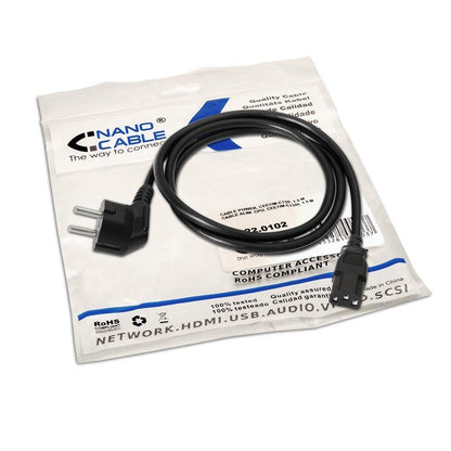 Nanocable CPU CEE7/M-C13/H 3m Negro (10.22.0103)